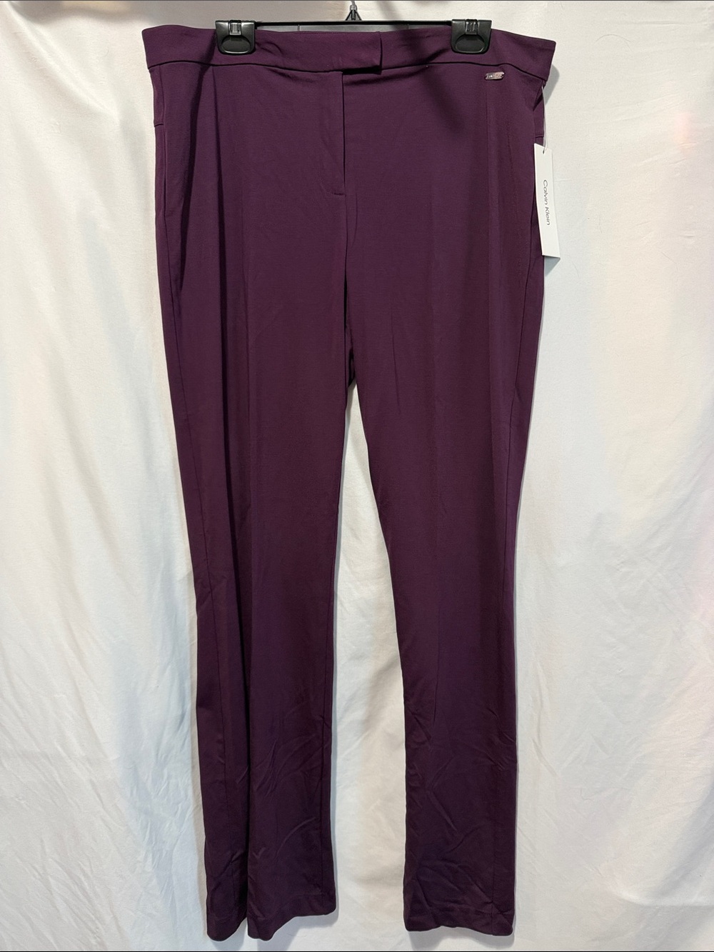 Classic Stretch Pull-On Pants in Deep Plum